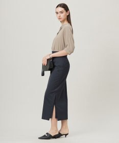 ICB 【洗える】シェルタリングドライサテン タイトスカート