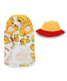 PET PARADISE ディズニー くまのプーさん バケットハット付き Tシャツ 小型犬