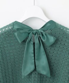 自由区 【カトリエムブーケ】Texture formeバックリボンディテールプルオーバー