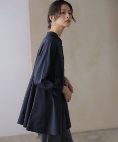 組曲 S 【前後着用可】コンパクトシャーティング チュニックブラウス