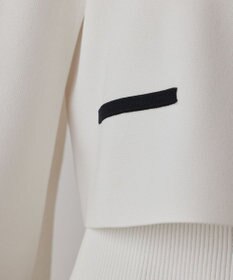 GRACE CONTINENTAL バイカラースリットニットカーディガン