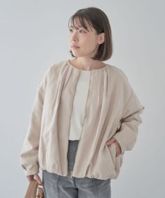 Green Parks ノーカラータックスウェード調ブルゾン