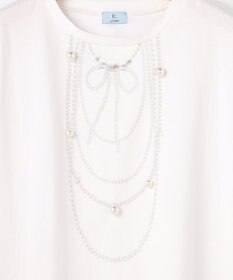 組曲 S 【先行予約・WEB限定】トロンプルイユ パールネックレスＴシャツ