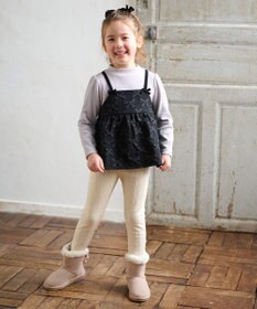 ANY KIDS ケーブルジャガードレギンス