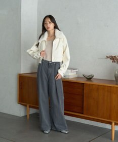 earth music&ecology タックホックデニムパンツ