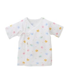 MIKI HOUSE HOT BISCUITS 【50-60cm】 フライス総柄短肌着