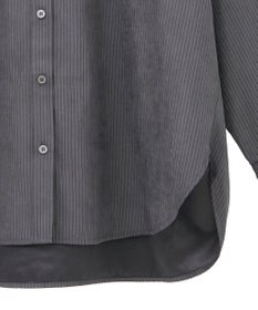 Green Parks シルキータッチストライプシャツ