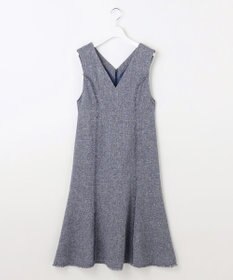 Feroux 【洗える】春ツイード ジャンパースカート