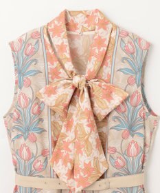 GRACE CONTINENTAL サラサストライププリントワンピース