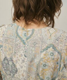 GRACE CONTINENTAL パッチワークプリントワンピース