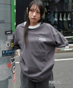 WEGO 【ユニセックス着用ITEM/MLサイズ展開】別注PEANUTSプリントT（SS）