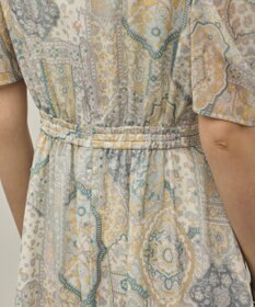 GRACE CONTINENTAL パッチワークプリントワンピース