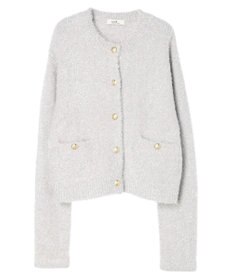 earth music&ecology キラキラシャギーカーディガン