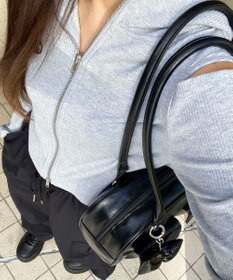 WEGO チャーム付きボストンバッグ