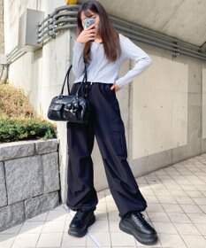 WEGO チャーム付きボストンバッグ