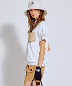 PW CIRCULUS 【吸水速乾 / UV遮蔽率99.5% UVカット / ストレッチ】【WOMEN】ポケットモックT ゴルフウェア レディース