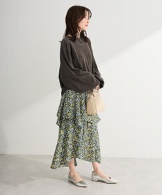 Green Parks 花柄イレヘムボリュームスカート
