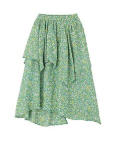 Green Parks 花柄イレヘムボリュームスカート