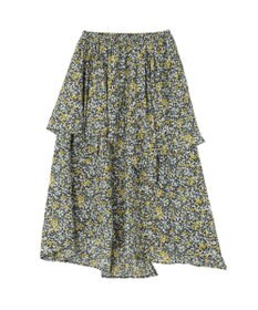 Green Parks 花柄イレヘムボリュームスカート