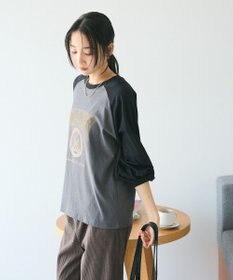 CRAFT STANDARD BOUTIQUE ラグランフロッキープリントＴｅｅ