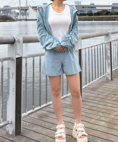 WEGO 【日焼け対策/セットアップ対応】ラッシュガードシャーリングパーカー