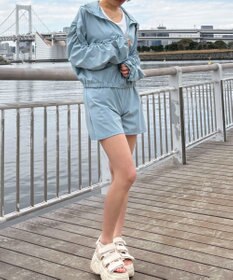 WEGO 【日焼け対策/セットアップ対応】ラッシュガードシャーリングパーカー