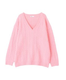 CRAFT STANDARD BOUTIQUE 起毛ケーブルVニットネックニットプルオーバー