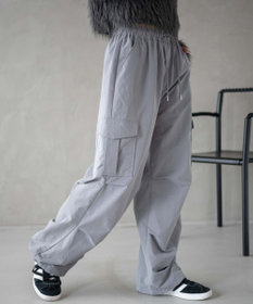 WEGO 【ウエストゴム】イージーパラシュートカーゴパンツ