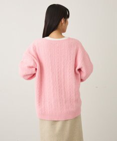 CRAFT STANDARD BOUTIQUE 起毛ケーブルVニットネックニットプルオーバー