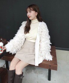 Green Parks フリンジニットカーディガン