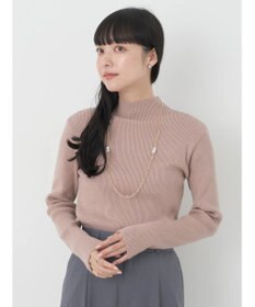 earth music&ecology ハイネックラメニットプルオーバー