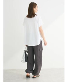 Green Parks フレンチスリーブ筆記体刺繍ロゴプルオーバー