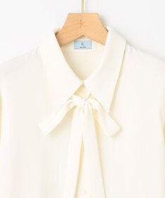 組曲 ポインテッドカラーボウタイ ブラウス