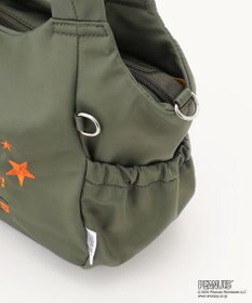 Y'SACCS SNOOPYデザイン サイドギャザー2wayトート　Sサイズ(レインボー）