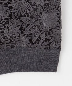 自由区 【カトリエムブーケ】Tricot de dentelle レースカーディガン