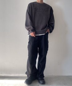 WEGO フェイクスウェードロゴプルオーバー