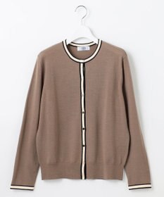 J.PRESS LADIES L 【洗える】トリムツイン ニット