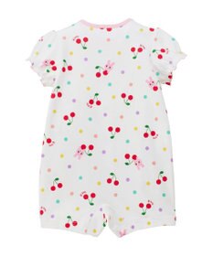 MIKI HOUSE HOT BISCUITS 【70-80cm】キャビット×さくらんぼ 総柄ショートオール