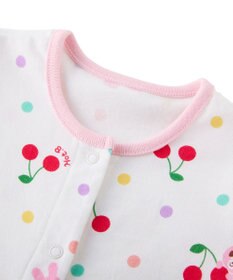 MIKI HOUSE HOT BISCUITS 【70-80cm】キャビット×さくらんぼ 総柄ショートオール