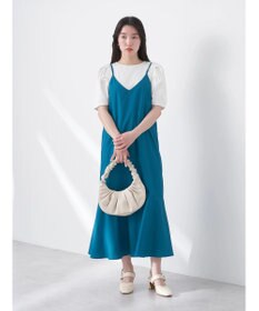 earth music&ecology Ｖネック裾切替キャミワンピース