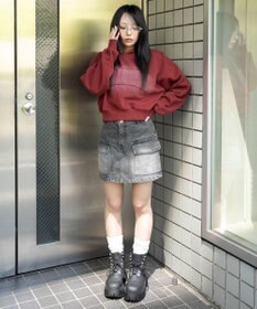 WEGO グラフィックショートパーカー