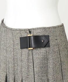 23区 【R(アール)】ウールラメ タックラップスカート