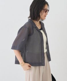 AMERICAN HOLIC シアーショート丈開襟シャツ