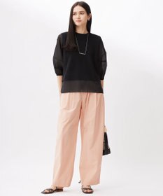 自由区 ハイツイストコットンアセテートプルオーバー ニット