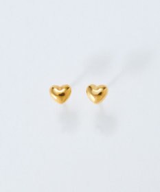 Phoebe 【金属アレルギー対応】パフィーハートピアス　ゴールド/サージカルステンレス