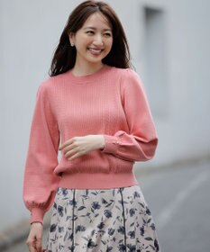 ANY SIS 【CICA加工】ケーブルポイント ニット