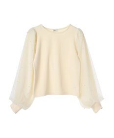 earth music&ecology 袖パールドッキングプルオーバー