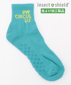 PW CIRCULUS 【虫よけ加工】【MEN】ブランドロゴ ショートソックス  ゴルフ
