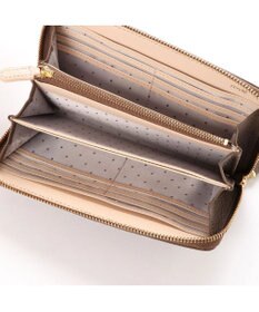 UNBILLION ペルケ perche / 牛革ドット刺繍ラウンド長財布