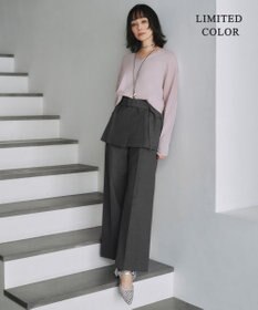 ICB L 【洗える】シンセティックハイゲージ Vネックニット